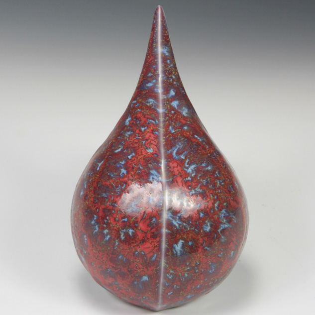 SW-163 Soft Red Matte over SW-170 Blue Hydrangea
