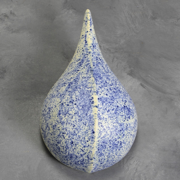 SW-152 Blue Splatterware over SW-160 Chartreuse Matte