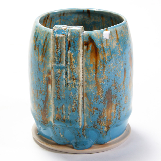 SW-506 Bright Blue Gloss over SW-155 Winter Wood