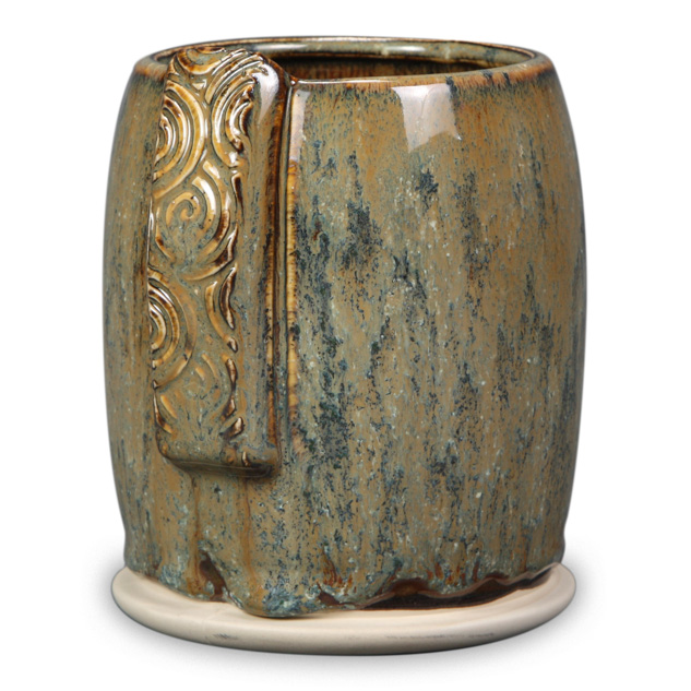 SW-148 Lime Shower over SW-130 Copper Jade