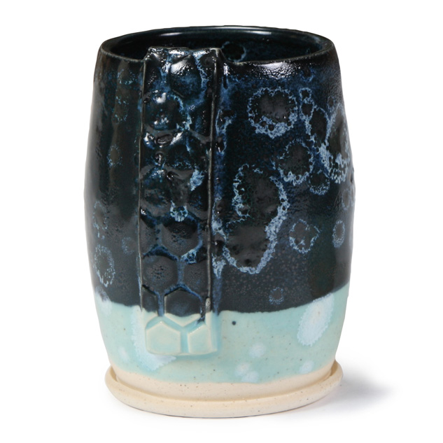 SW-140 Black Matte over SW-150 Celadon Bloom