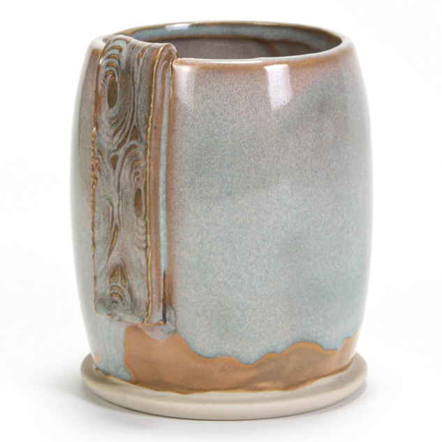 SW-166 Norse Blue over SW-168 Coral Sands