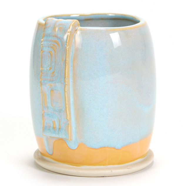 SW-166 Norse Blue over SW-168 Coral Sands