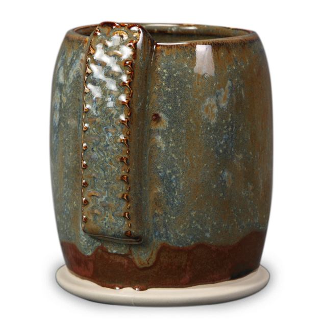 SW-170 Blue Hydrangea over SW-130 Copper Jade