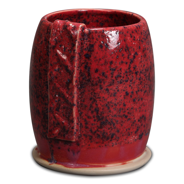 SW-177 Raspberry Mist over SW-152 Blue Splatterware