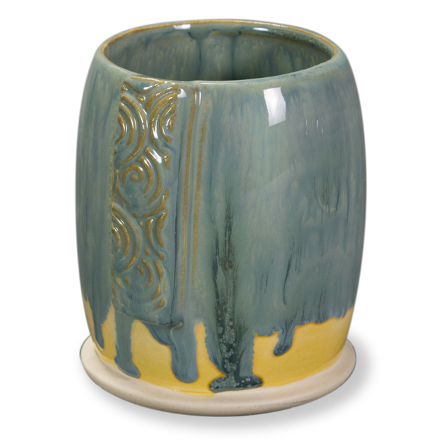 SW-184 Speckled Toad over SW-169 Frosted Lemon