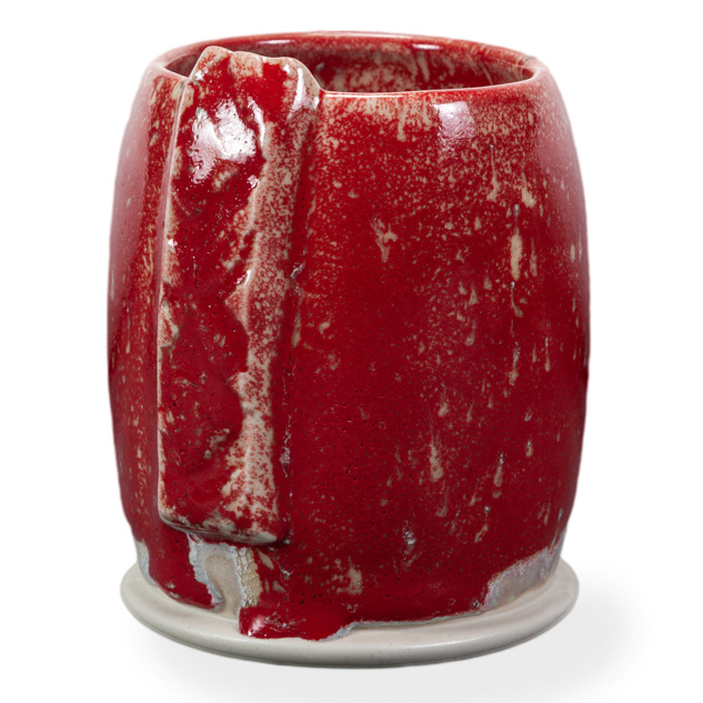 SW-504 Red Gloss over SW-118 Sea Salt