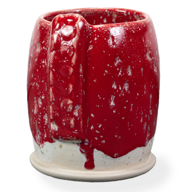 SW-504 Red Gloss over SW-118 Sea Salt