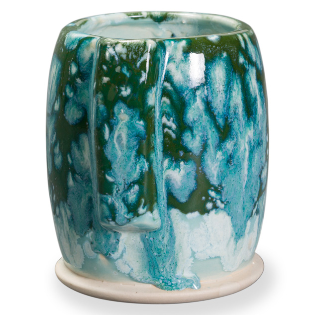 SW-509 Dark Green Gloss over SW-150 Celadon Bloom