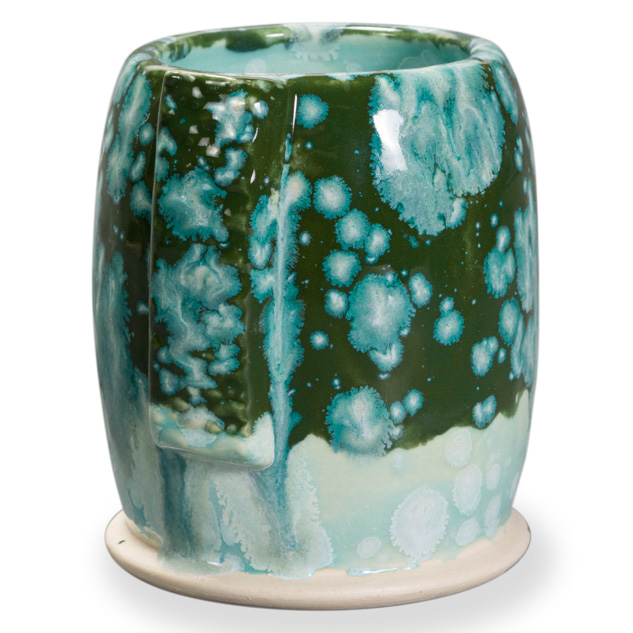 SW-509 Dark Green Gloss over SW-150 Celadon Bloom