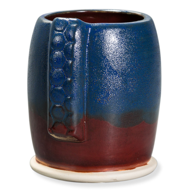 SW-510 Blue Gloss over SW-128 Cordovan