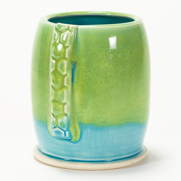 SW-253 Green Opal over SW-211 Glacier Blue