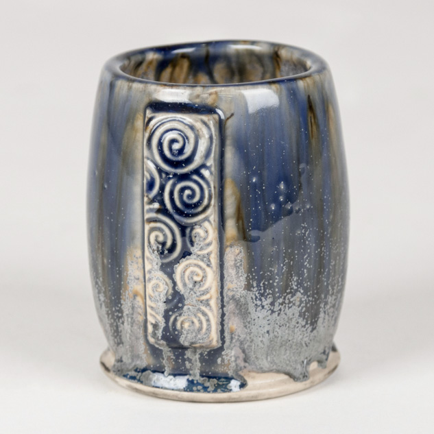 SW-186 Azurite over SW-155 Winter Wood