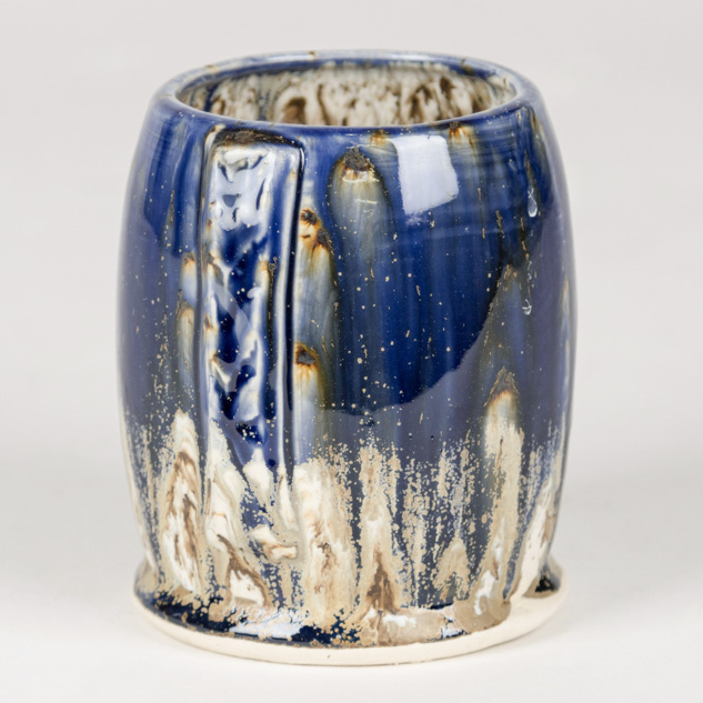 SW-186 Azurite over SW-155 Winter Wood