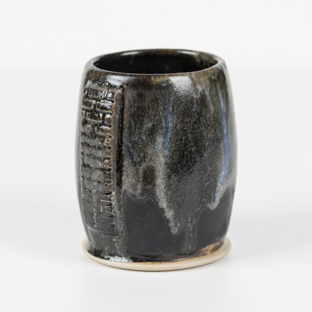 SW-152 Blue Splatterware over SW-129 Copper Float