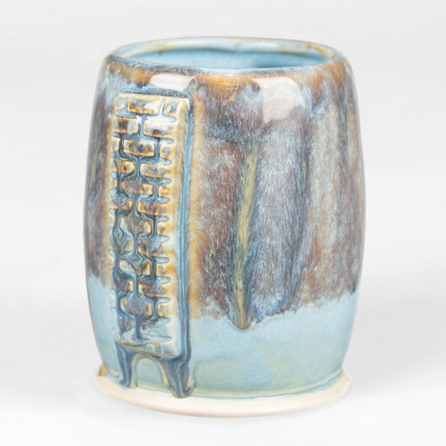 SW-112 Tiger’s Eye over SW-166 Norse Blue