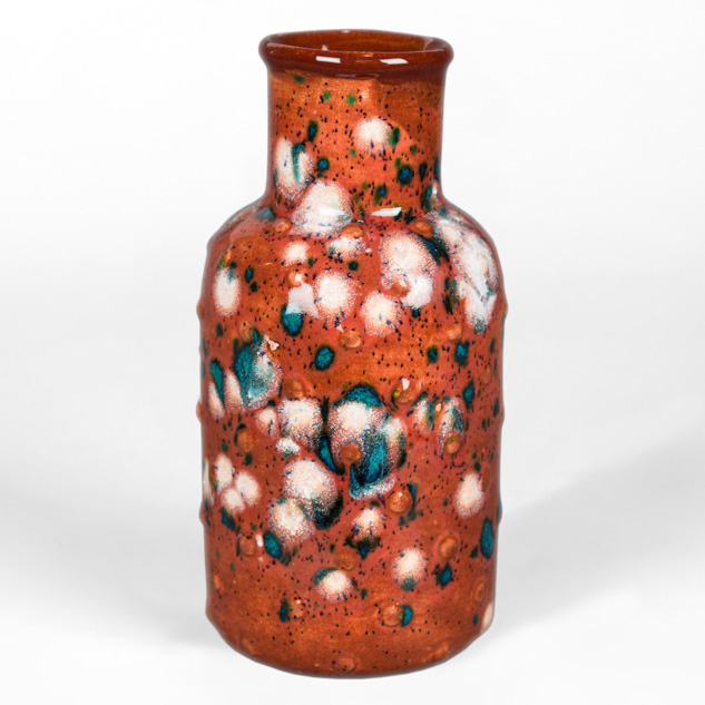 CG-980 Coral Puff over EL-132 Rust Red