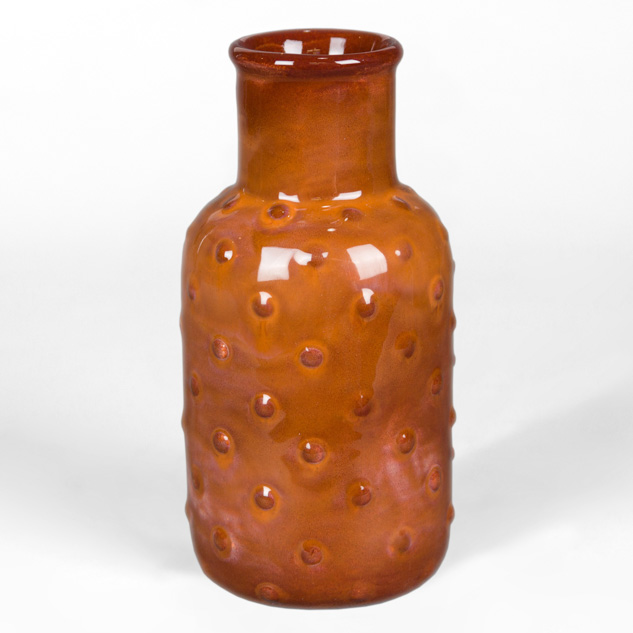 EL-143 Cactus Flower over EL-132 Rust Red