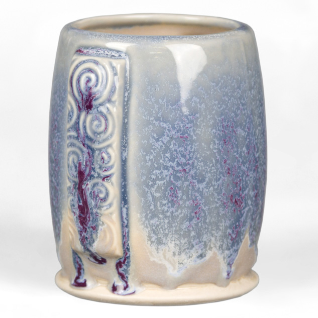 SW-134 Eggplant over SW-106 Alabaster