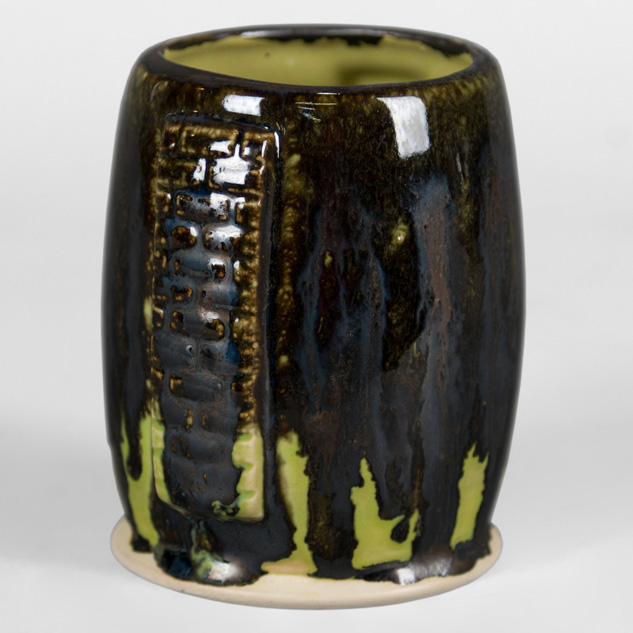 SW-182 Antique Brass over SW-253 Green Opal