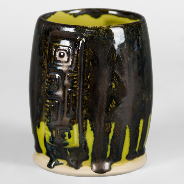 SW-182 Antique Brass over SW-253 Green Opal