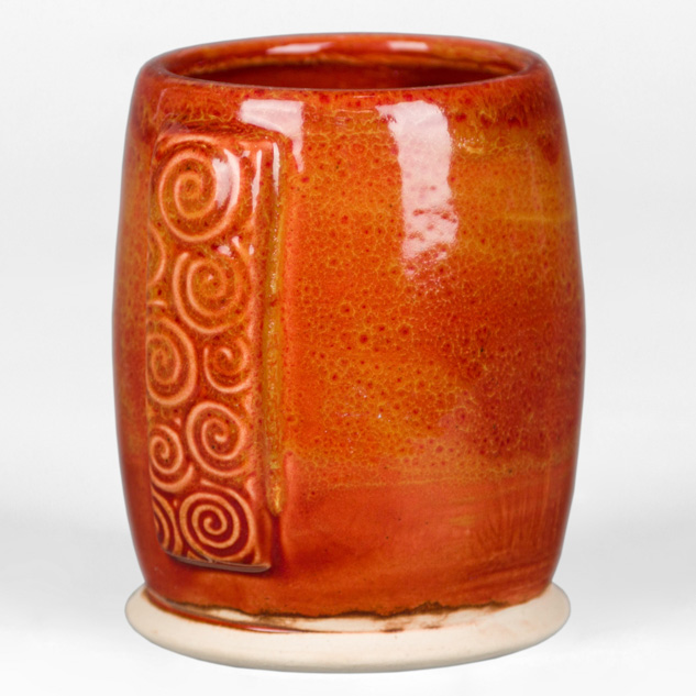 SW-138 Lemon Meringue over SW-119 Cinnabar