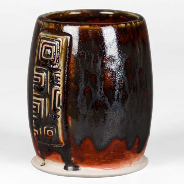 SW-182 Antique Brass over SW-119 Cinnabar