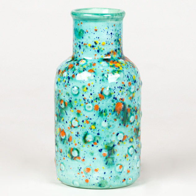 CG-981 Fruity Freckles over EL-136 Lapis Lagoon