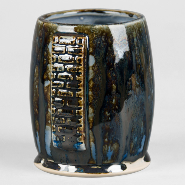 SW-182 Antique Brass over SW-252 Blue Opal