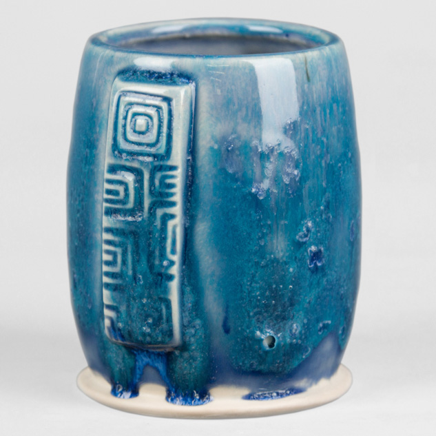 SW-506 Bright Blue Gloss over SW-252 Blue Opal