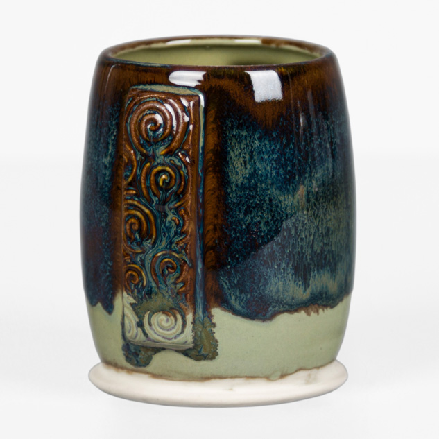 SW-112 Tiger’s Eye over SW-125 Purple Mint