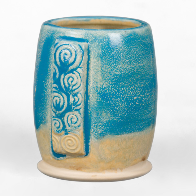 SW-506 Bright Blue Gloss over SW-197 Fossil Rock