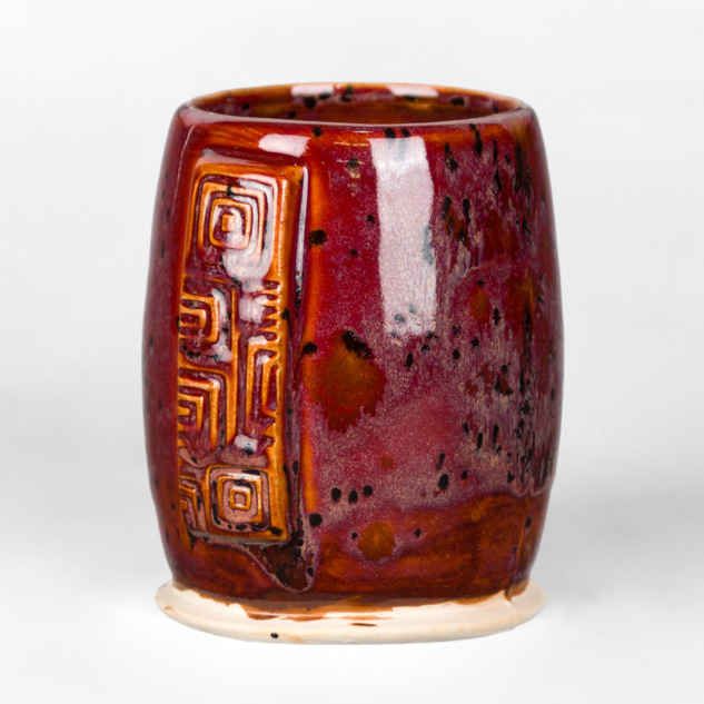 SW-119 Cinnabar over SW-191 Peppered Plum