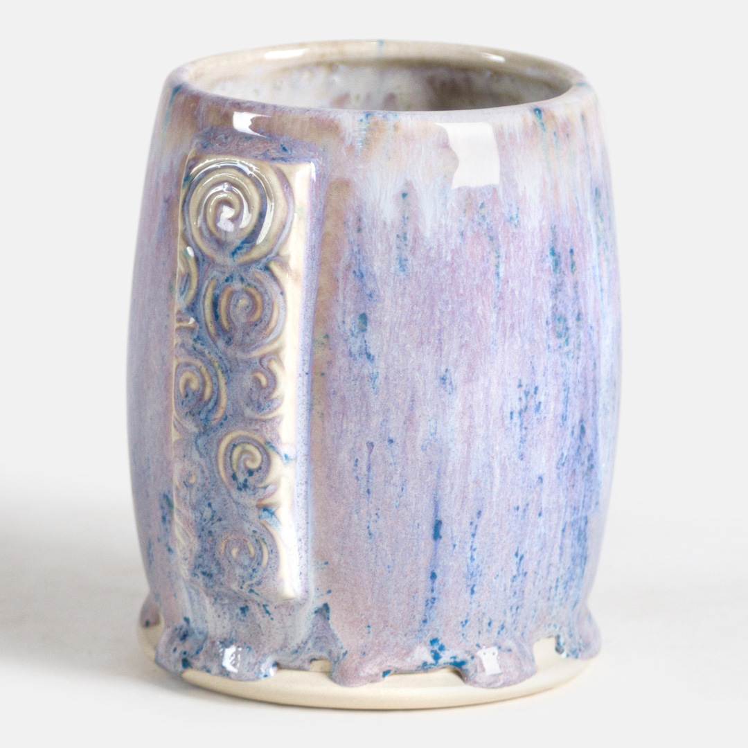 SW-199 Purple Aster over SW-214 Micro Pearl