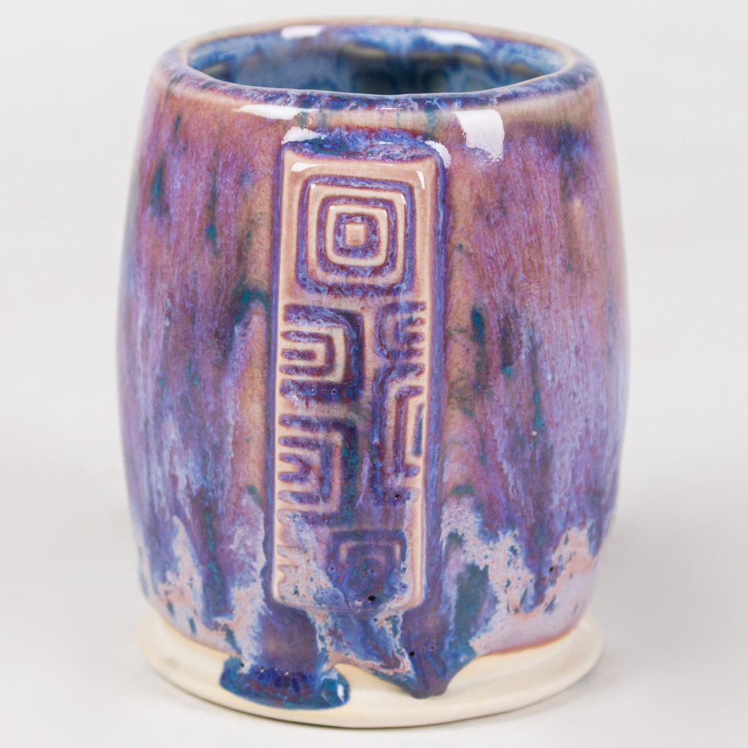 SW-106 Alabaster over SW-199 Purple Aster