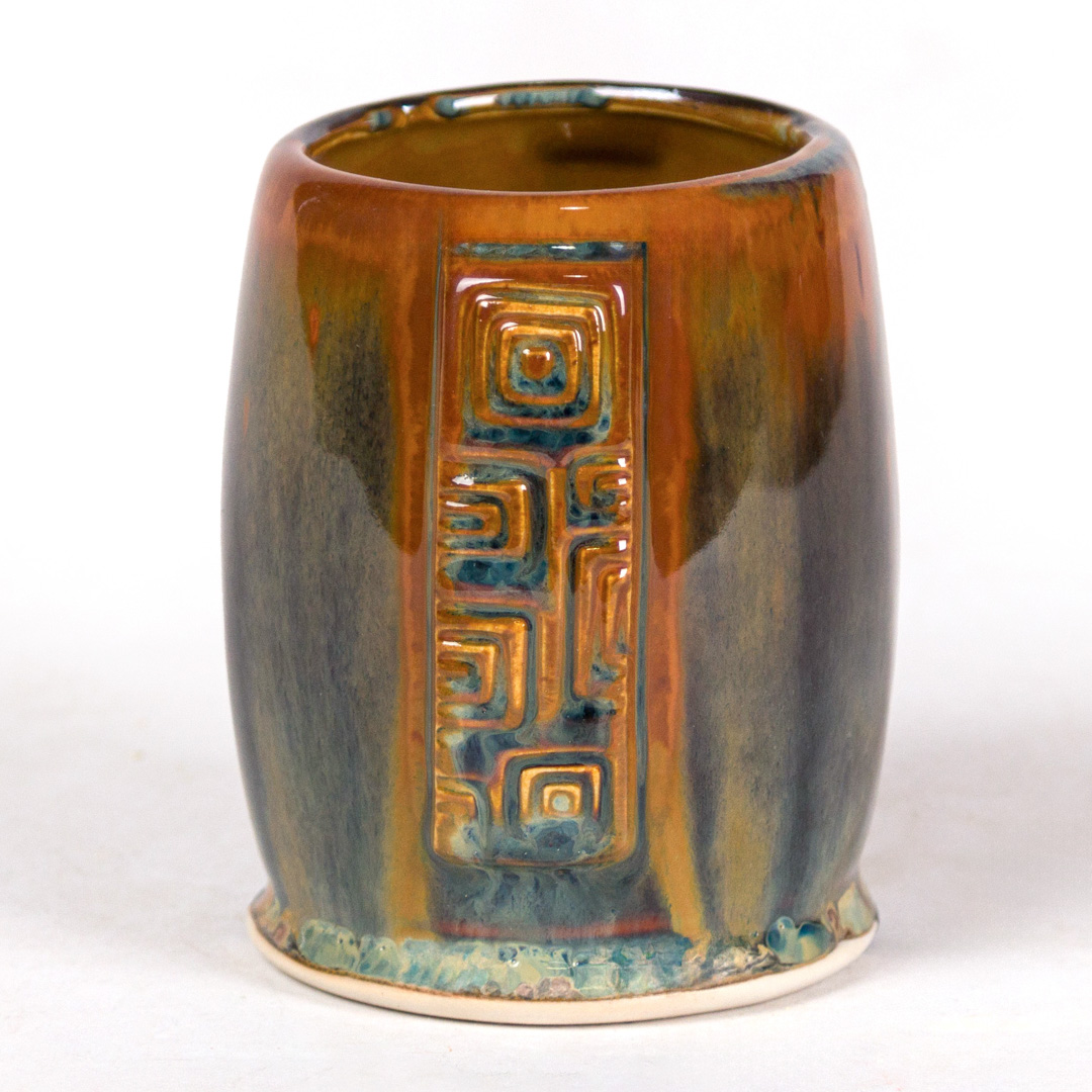 SW-112 Tiger’s Eye over SW-219 Opal Lustre