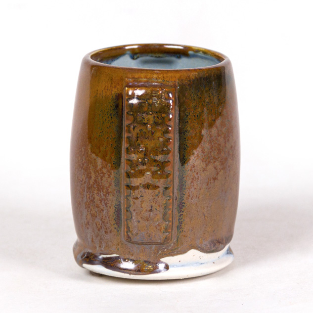SW-130 Copper Jade over SW-217 Micro Cerulean on EG-002 Speckled Buff Engobe