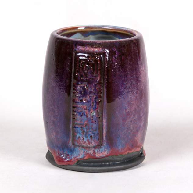 SW-177 Raspberry Mist over SW-217 Micro Cerulean on EG-005 Black Engobe