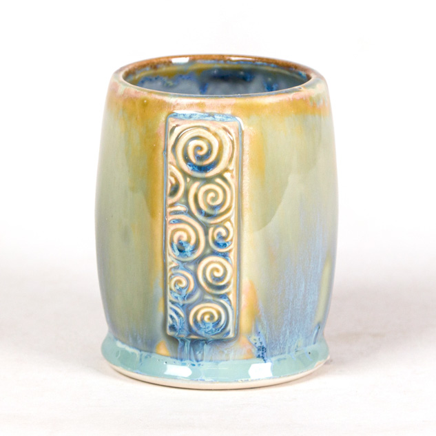 SW-196 Sand Dollar over SW-217 Micro Cerulean