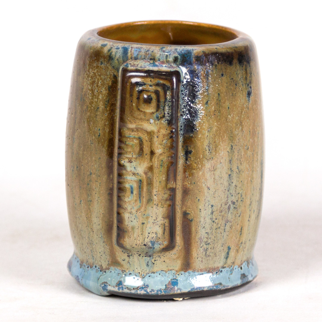 SW-199 Purple Aster over SW-219 Opal Lustre on EG005 Black Engobe