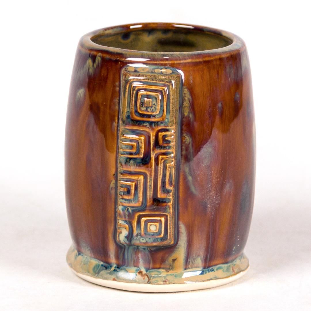 SW-203 Root Beer over SW-219 Opal Lustre