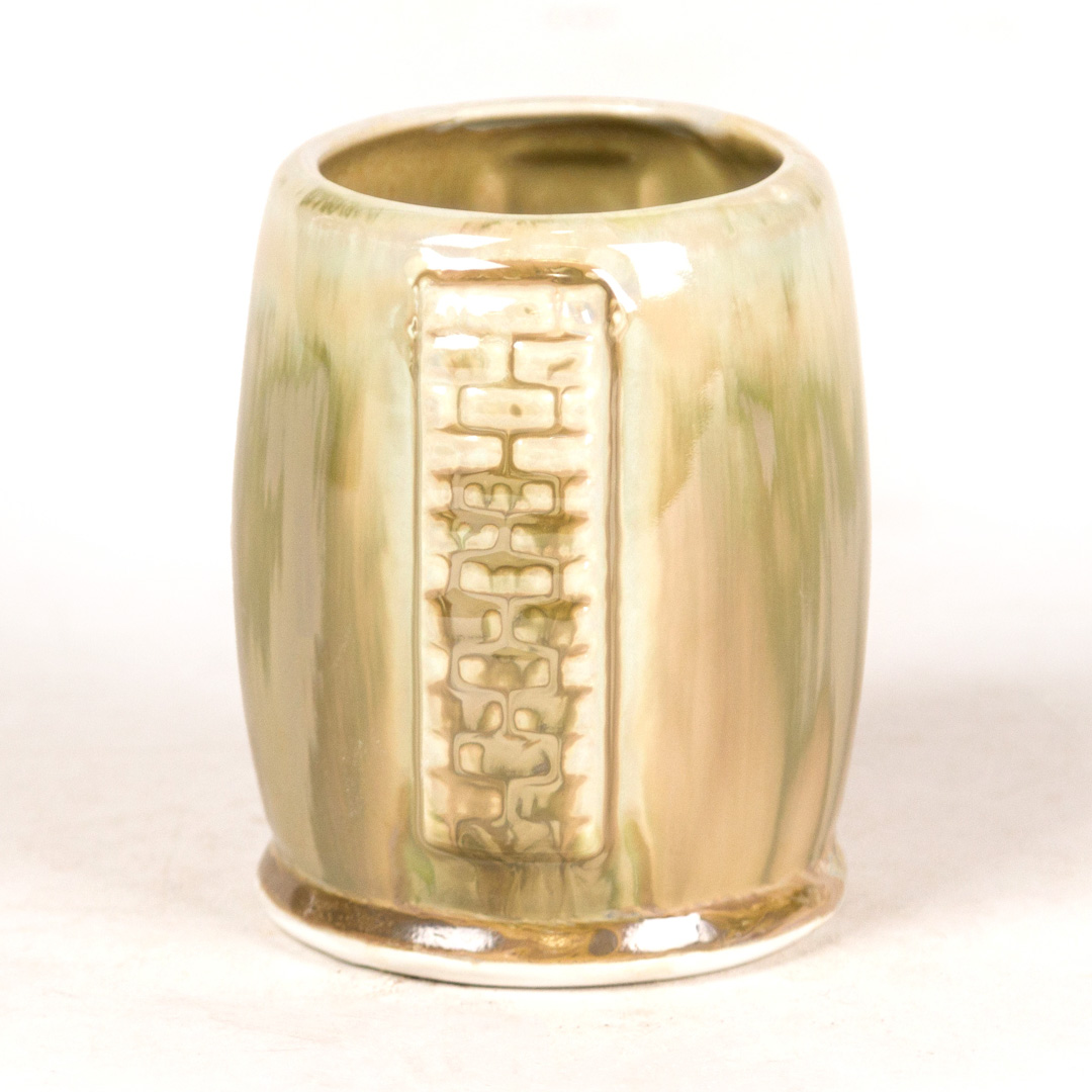 SW-108 Green Tea over SW-216 Micro Jade on EG001 White Engobe