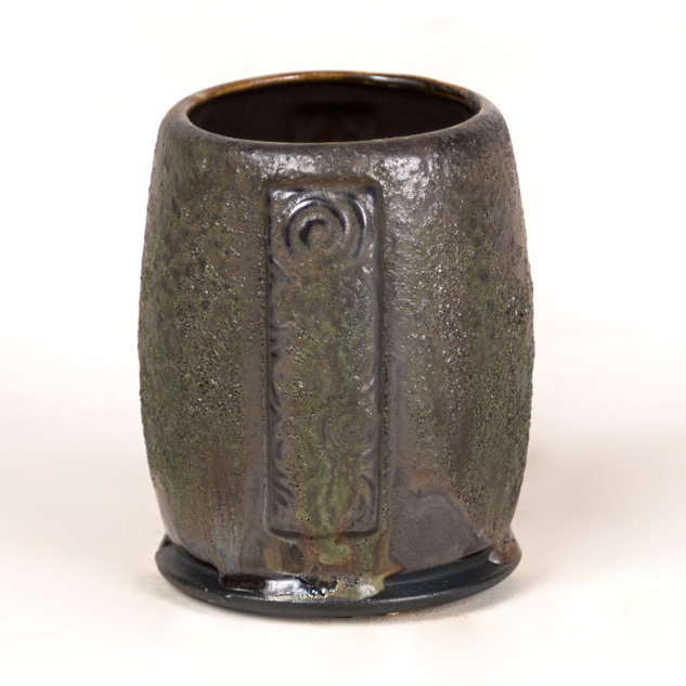 SW-164 Satin Patina over SW-144 Lava Rock on EG-005 Black Engobe