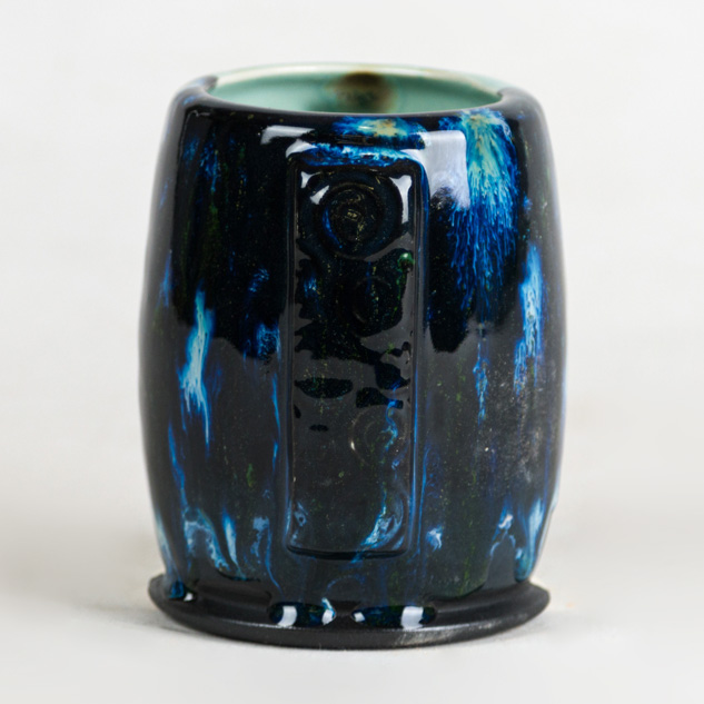 S-2714 Herb Garden over SW-201 Turquoise on EG-005 Black Engobe