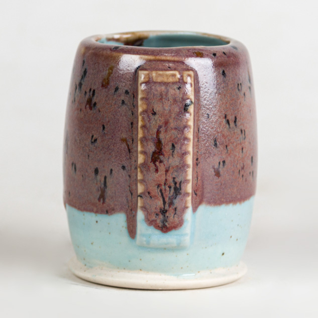 SW-191 Peppered Plum over SW-201 Turquoise on EG-002 Speckled Buff Engobe