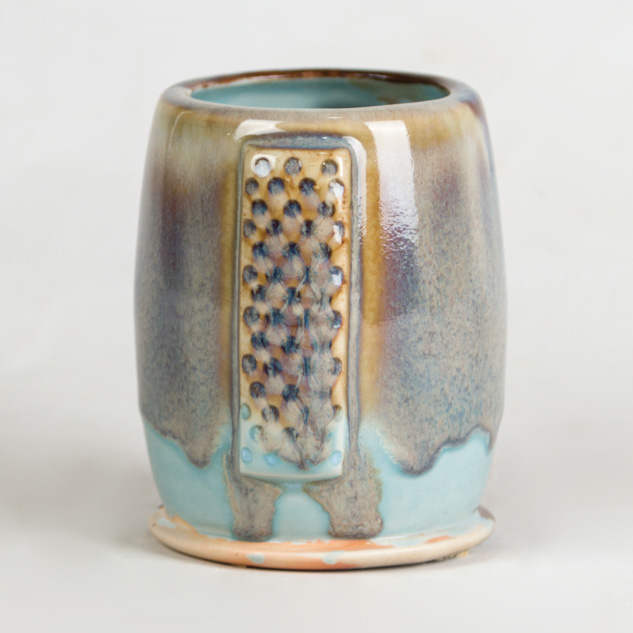 SW-219 Opal Lustre over SW-201 Turquoise