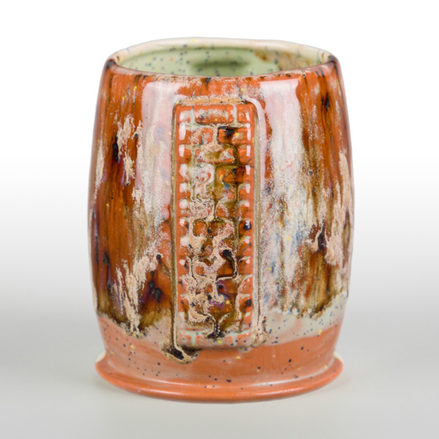 SW-176 Sandstone over SW-221 Mint Speck on EG-007 Terracotta Engobe