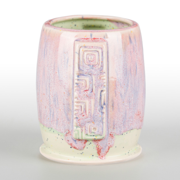 SW-198 Rose Quartz over SW-221 Mint Speck