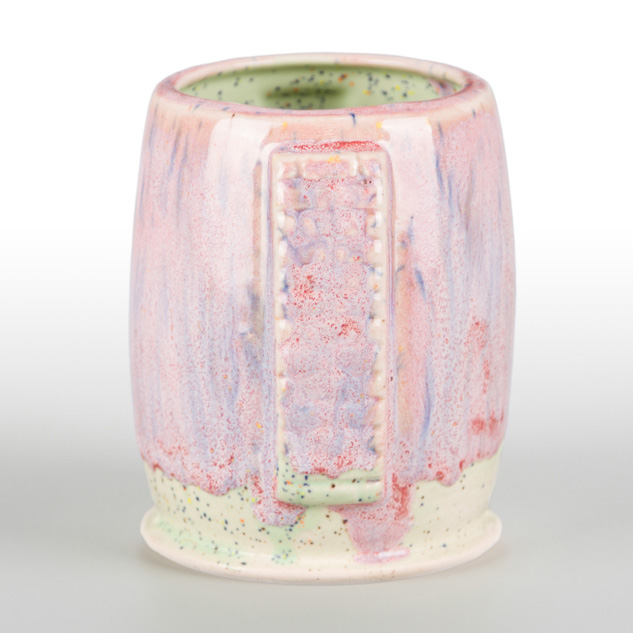 SW-198 Rose Quartz over SW-221 Mint Speck on EG-002 Speckled Buff Engobe