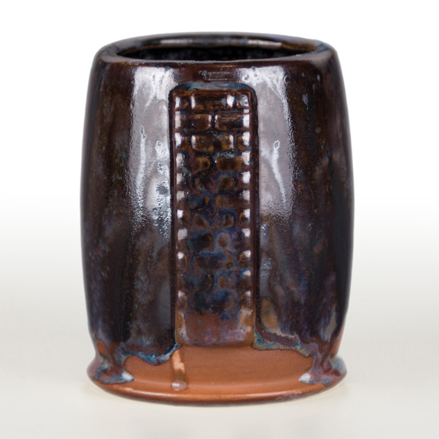SW-199 Purple Aster over SW-220 Black Timber on EG-007 Terracotta Engobe